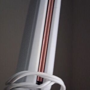 White and Rose Gold Hair Straightener